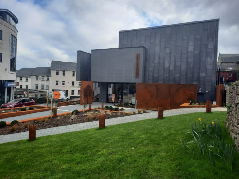 Wexford Art Centre showing Corten steel elements revamp
